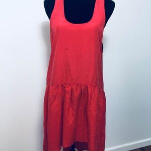 BB Dakota Vibrant Red silk Dress